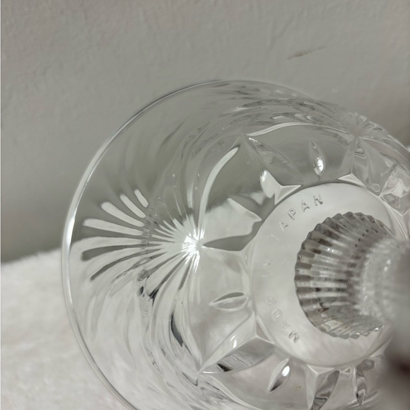 Vintage Aderia crystal clear glass pedestal candy bowl - Picture 7 of 10